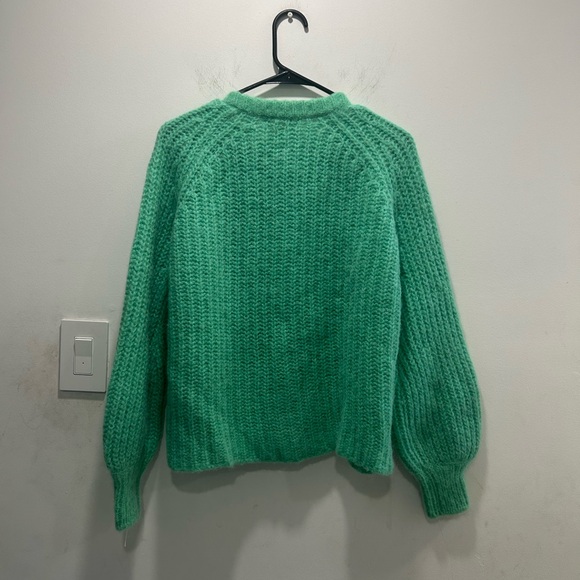 Sezane Emile Green Cardigan Sweater - Picture 5 of 5